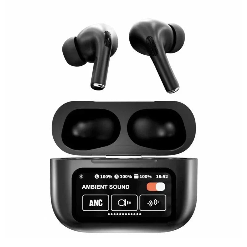 ANC/ENC A9 Airpods Touch Screen Wireless Pro Earbuds