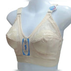 FawaQa | Orignal Irani Capri Full Coverage Cotton Bra – Wide Straps, Soft & Breathable, Best for Heavy & Saggy Breasts, Non-Padded with Net Patch