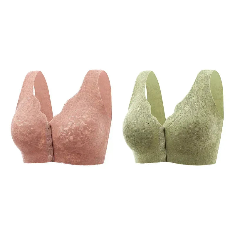 FawaQa | Front Button Buckle Uplift Bras