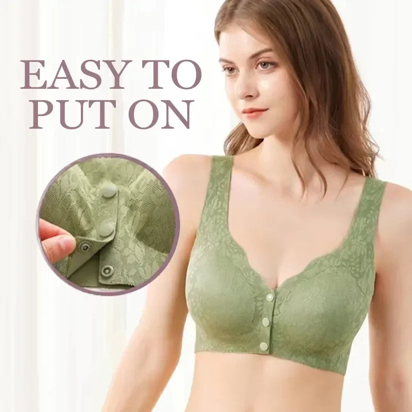 FawaQa | Front Button Buckle Uplift Bras