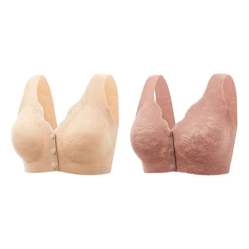 FawaQa | Front Button Buckle Uplift Bras