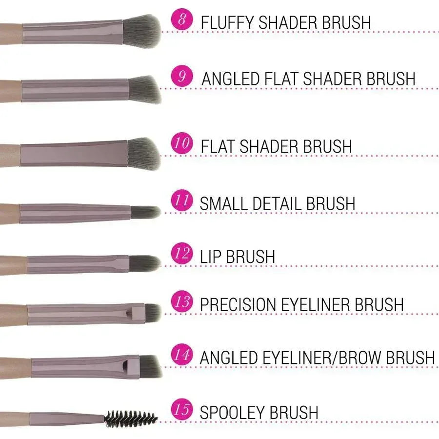 FawaQa | BH COSMETICS LAVISH ELEGANCE BRUSH PACK 15 In 1 WITH BAG