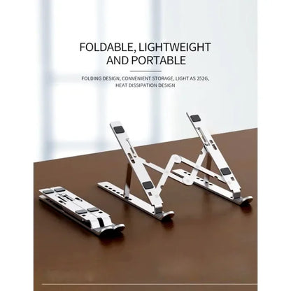 FawaQa | Folding Adjustable Aluminum Laptop Stand | With Free Pouch