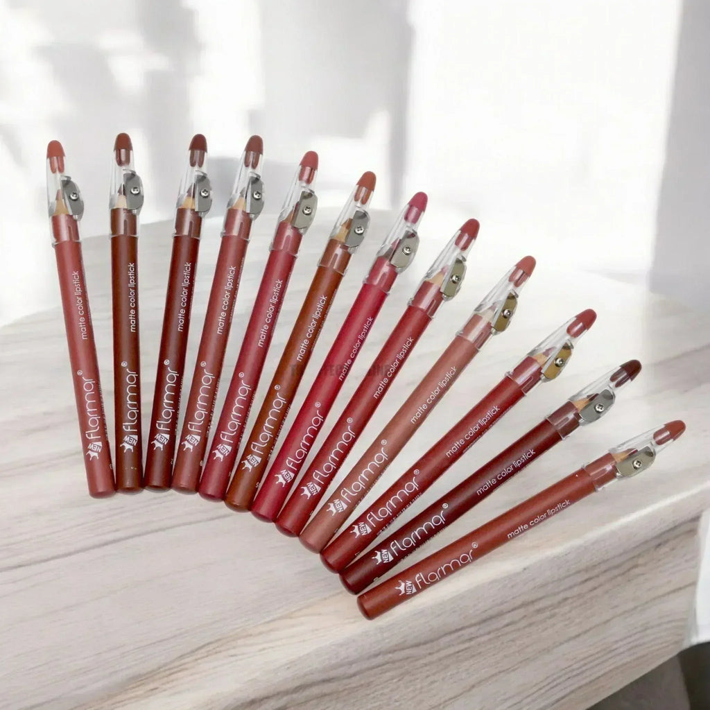 FawaQa | Flormar 12Pcs Lip Pencils Set - FawaQa