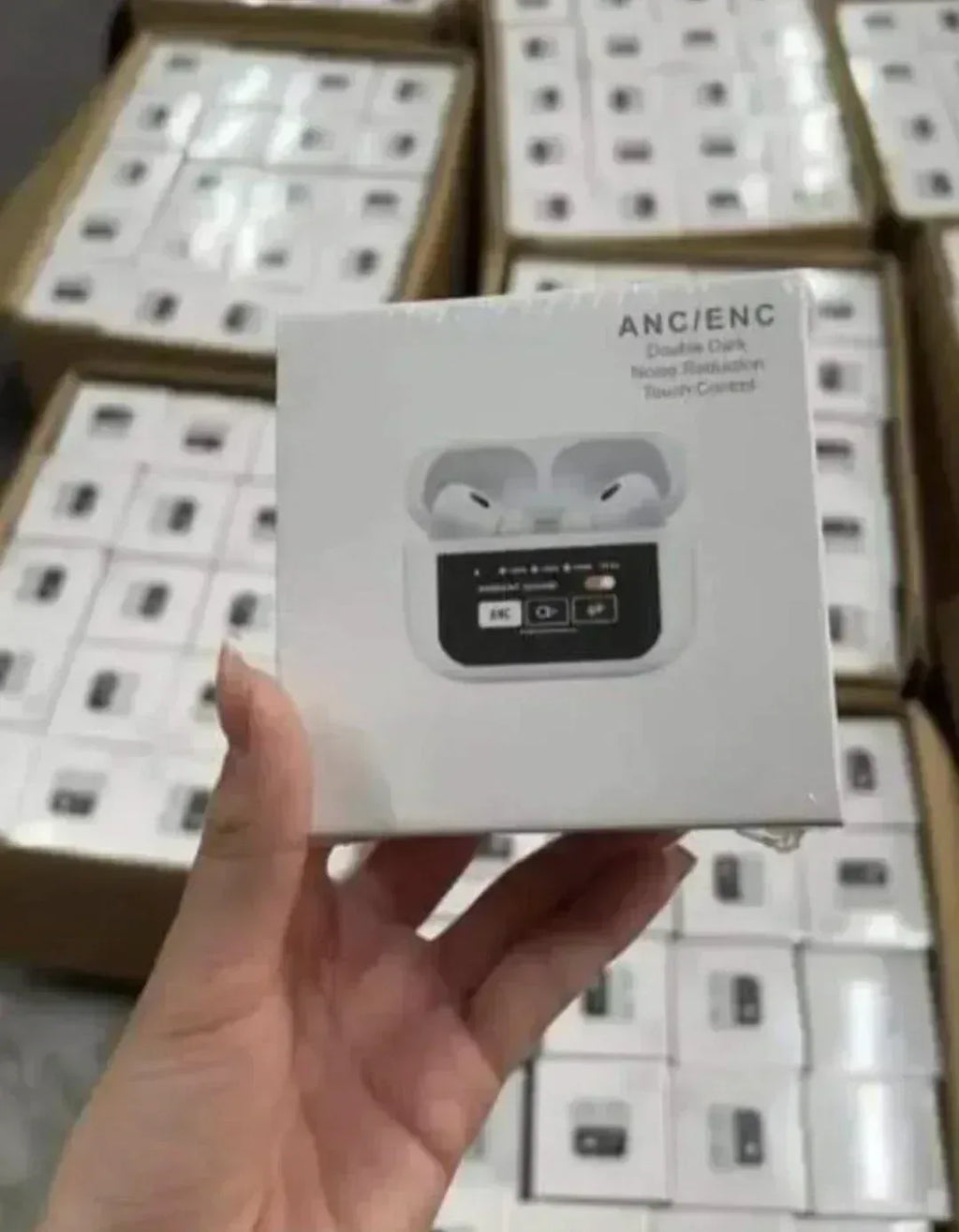 ANC/ENC A9 Airpods Touch Screen Wireless Pro Earbuds - FawaQa