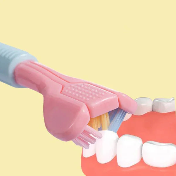 FawaQa | 3-Sided Modern Toothbrush (Random Color)
