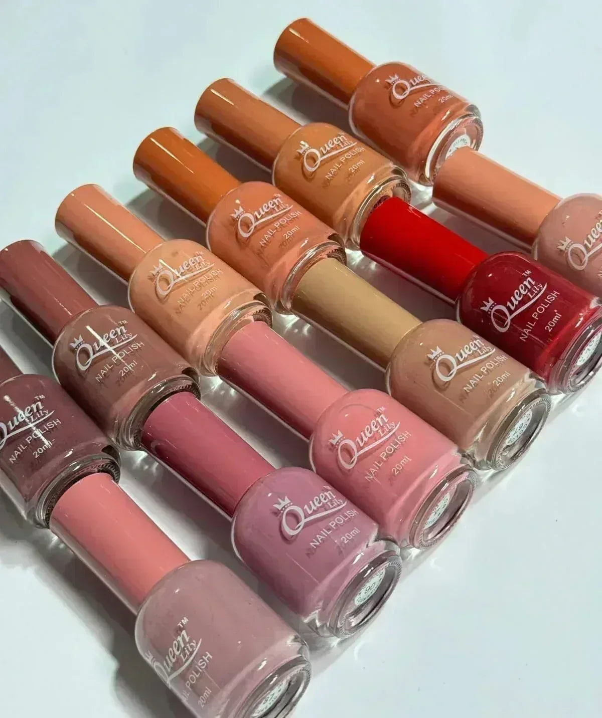FawaQa | Queen Lily Nail Polish 12 Pcs Set - 20ml Each - FawaQa