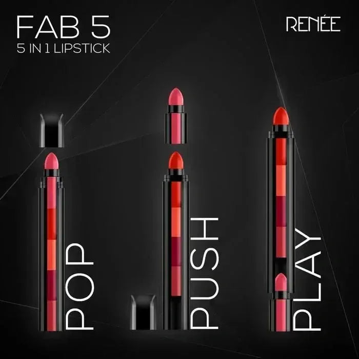 FawaQa | Matte Finish 5 in 1 Lipstick