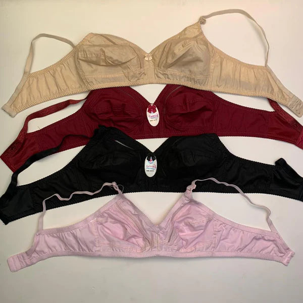 FawaQa | Daily Wear Plain Jersey Cottton Bra - Plus Size