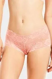 FawaQa | Floral Lace Net Cotton Mid-Waist Hipster Panties