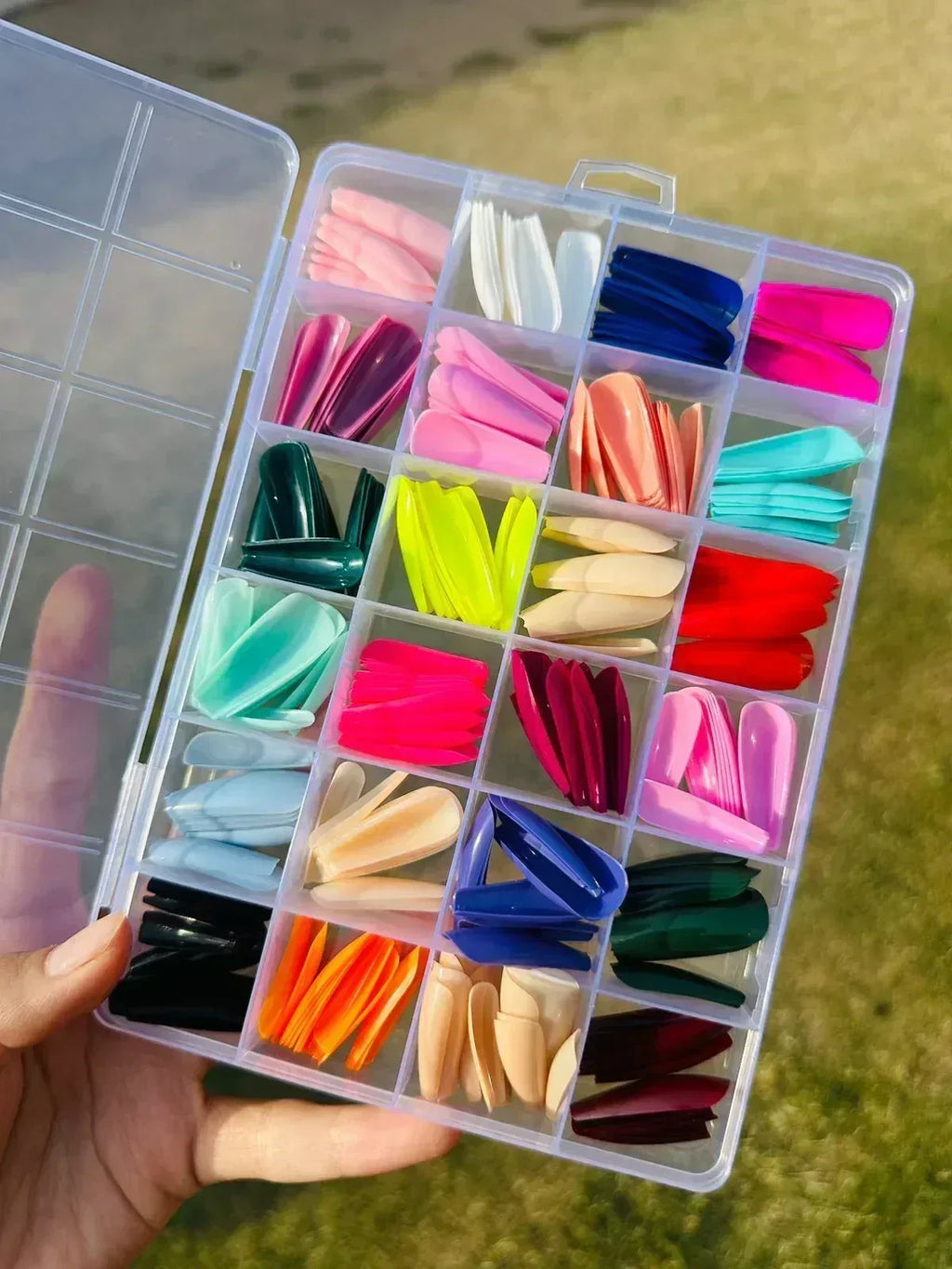 FawaQa | Artificial Nails Pack of 576 Nails (Free Glue) - FawaQa
