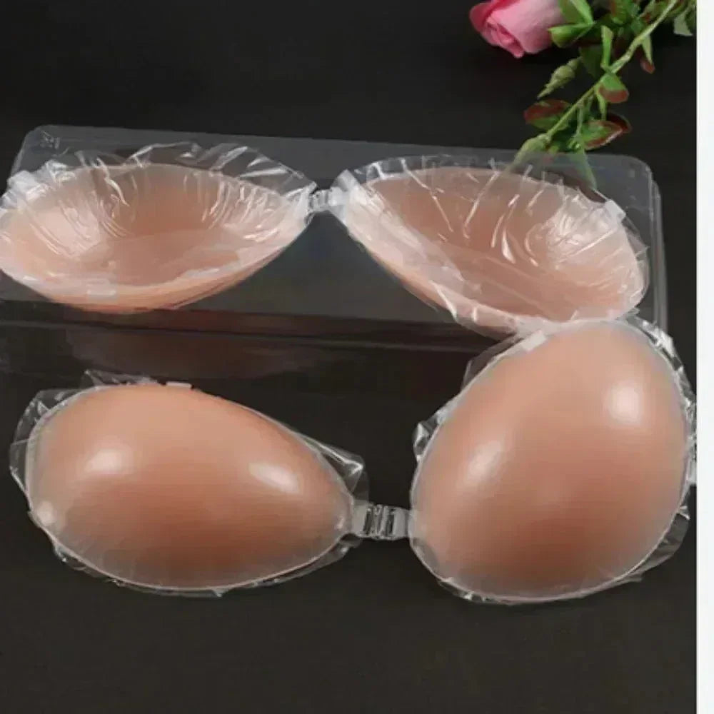 FawaQa Butterfly Strapless Bra | Silicon Self Sticky Invisible Bra with Drawstring for Women